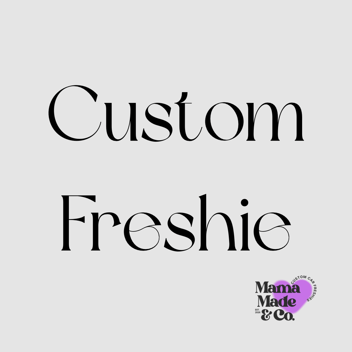 ✨ Custom Orders