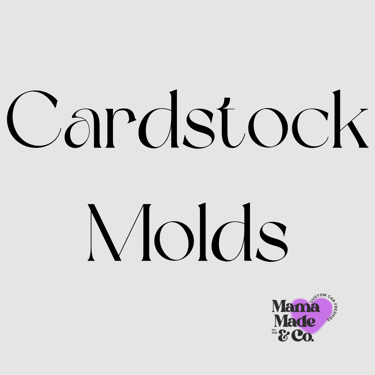 🩷 Cardstock Molds